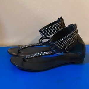 ASH Stud-Detail Leather Sandals size EUR 38